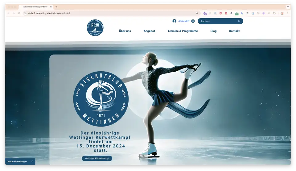 Eislaufclub Wettingen (ECW) – Komplettes Branding, Marketing und Werbeagentur-Palette von A-Z