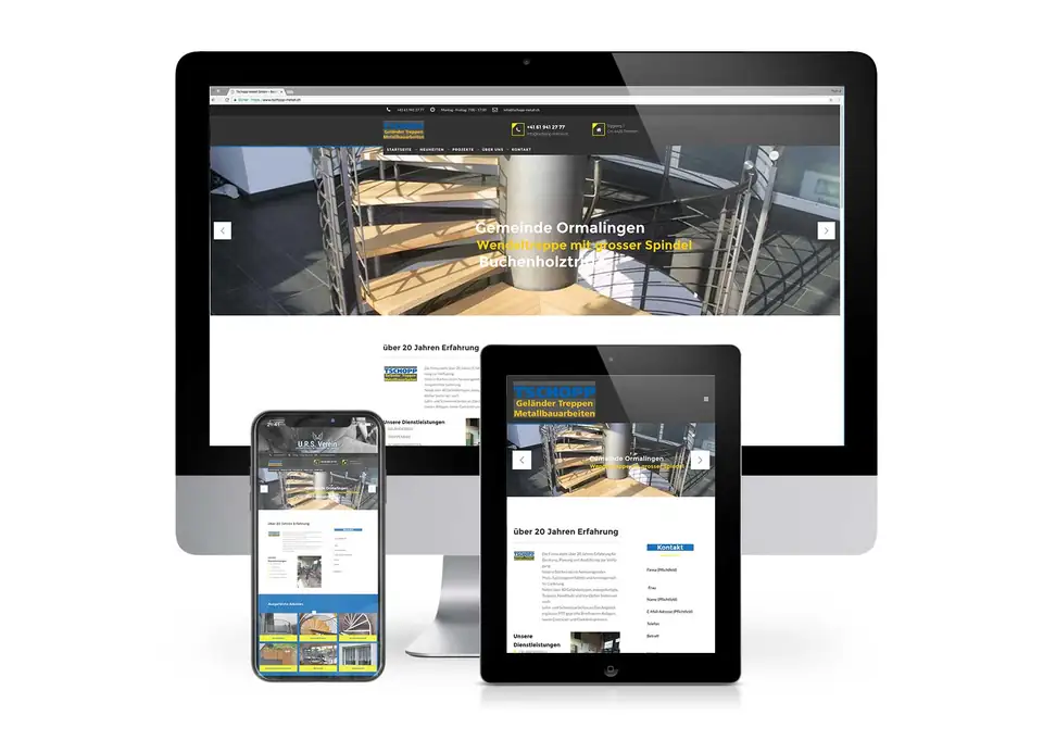 TSCHOPP METALL GMBH – Website - Digitales Marketing & Broschüre